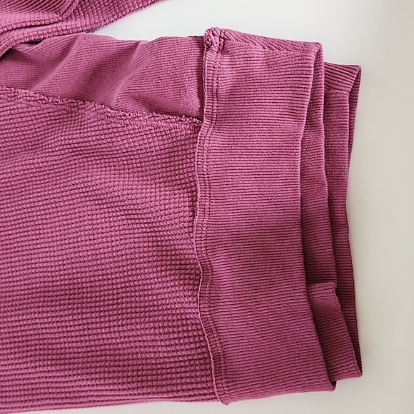 Free People Thermal Deep V-Neck Dolman Sleeve Top - Picture 10 of 11